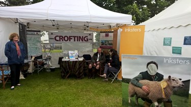 Royal Highland Show 2015 - Registers of Scotland, Crofting Federation and Inksters Crofting Law Stand